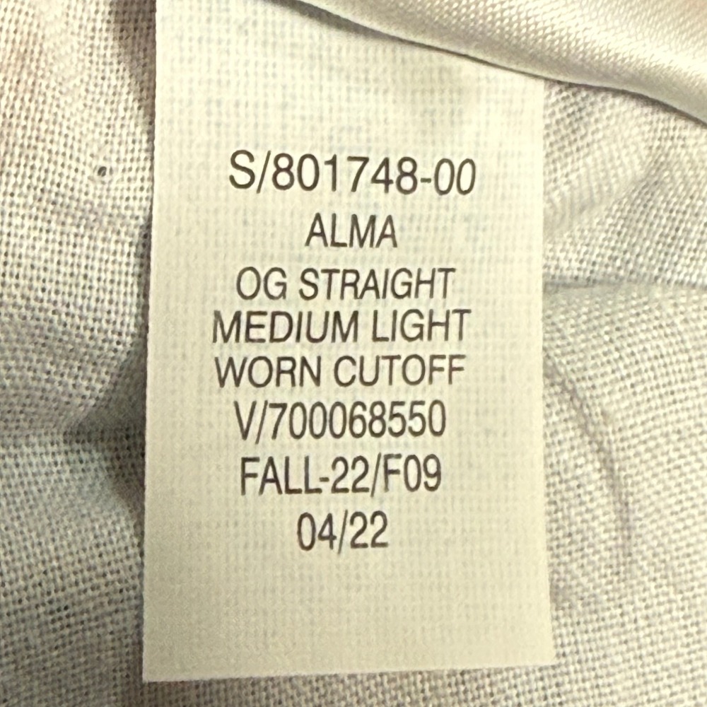 Old Navy OG Straight High Rise Ankle Jeans 20 Medium Light Wash Distressed NEW - Picture 7 of 11